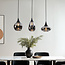 3-light pendant lamp with smoked glass - Lovi