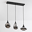 3-light pendant lamp with smoked glass - Lovi