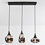 3-light pendant lamp with smoked glass - Lovi