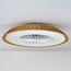 Ceiling fan Cakir with LED and rattan shade - adjustable light colour
