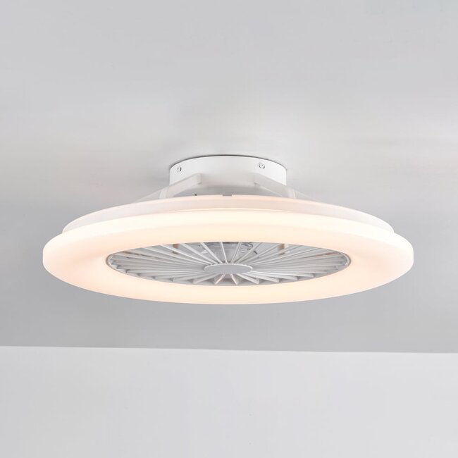 Ceiling fan Cakir with LED and adjustable light colour