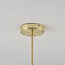 Designer lighting ceiling light Stiri 4-light, gold with transparent glass
