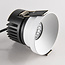 9W recessed spotlight Meya with ring 1 - White