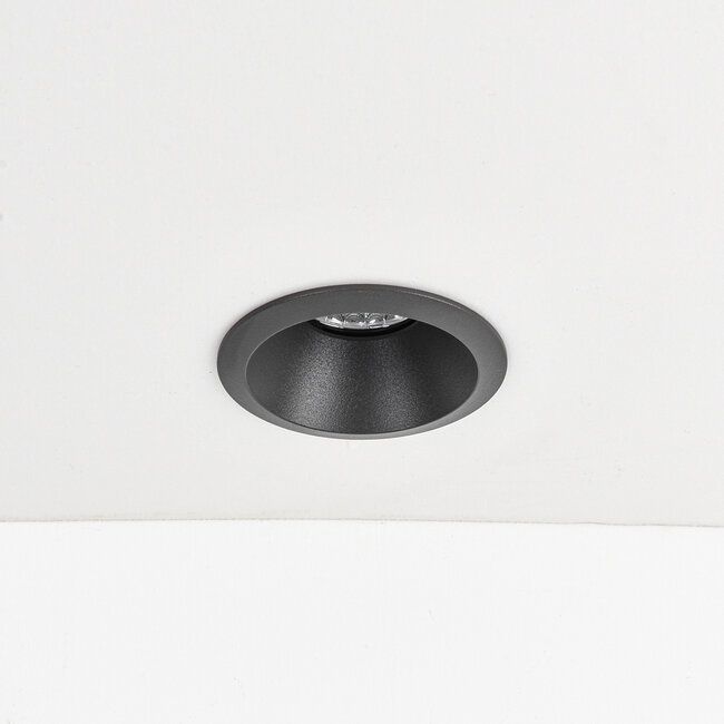 9W recessed spotlight Meya with ring 3 - dark grey