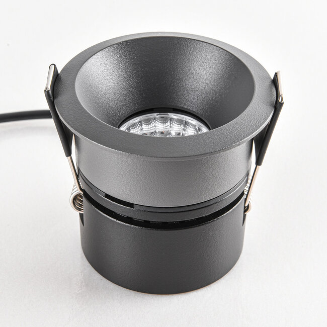 Recessed spotlight Meya 9W with a size 3 ring - dark grey
