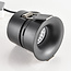 9W recessed spotlight Meya with ring 2 - Black