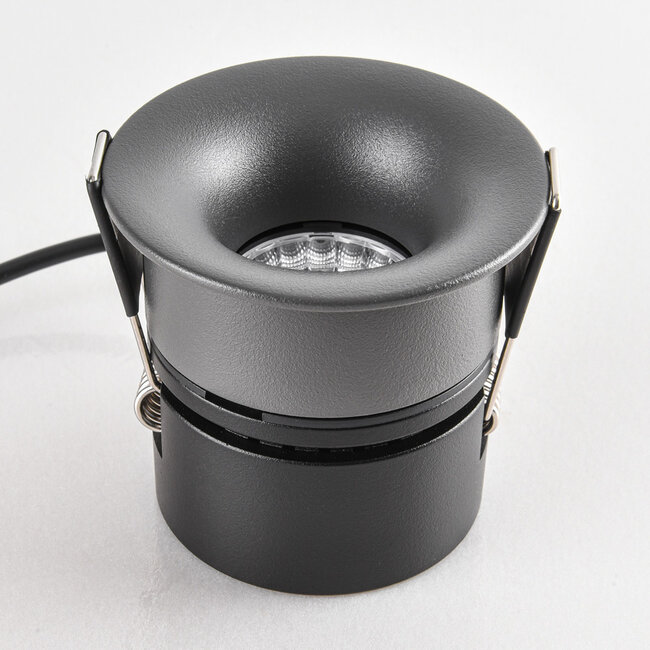 Recessed spotlight Meya 9W with a size 2 ring - dark grey
