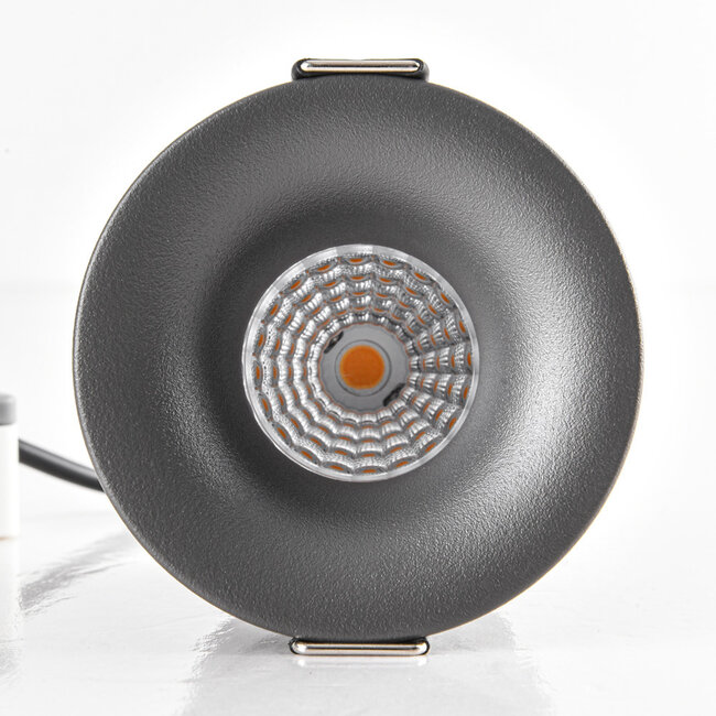 9W recessed spotlight Meya with ring 2 - dark grey