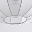 3-light Japandi pendant lamp with white fabric lanterns - Fabrica