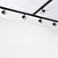 Modern 3-metre single-phase track lighting system with Nox spotlights - 3-step dimmable