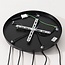 5-light pendant light Liya - with smoked, red and pink glass