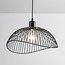 Minimalist pendant lamp in black metal - Ravi