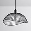 Minimalist pendant lamp in black metal - Ravi