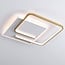Design 2-light ceiling light Rune with dimmable LEDs - square