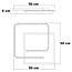 Design 2-light ceiling light Rune with dimmable LEDs - square