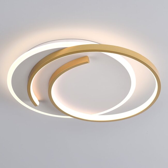 Design 2-light ceiling light Reza with dimmable LEDs - round