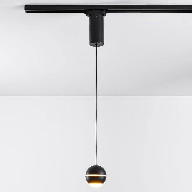 7W track spotlight for 1-phase track system Ona, dimmable, black (sold individually)