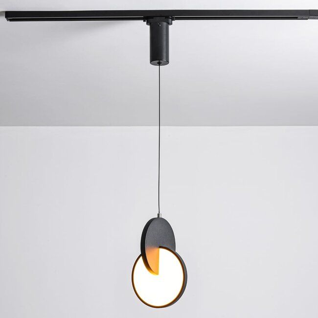 7W rail spotlight 1-phase Omri with dimmable LEDs - black