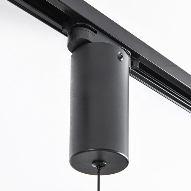 7W rail spotlight 1-phase Omri with dimmable LEDs - black