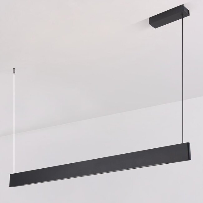pendant light Abby - black with integrated LED and adjustable wattage