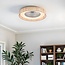 Ceiling fan Cakir with LED - light brown bamboo shade