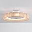 Ceiling fan Cakir with LED - light brown bamboo shade