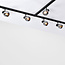 Modern 3-metre single-phase track lighting system with Melle smoke spots - ceiling lights