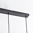 Modern pendant lamp in black with smoked glass, 4-light - Palaio