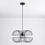 Industrial pendant lamp Hilo in black metal