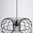 Industrial pendant lamp with black metal - Hilo