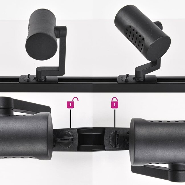 Railspot 1-phase Fem - Black