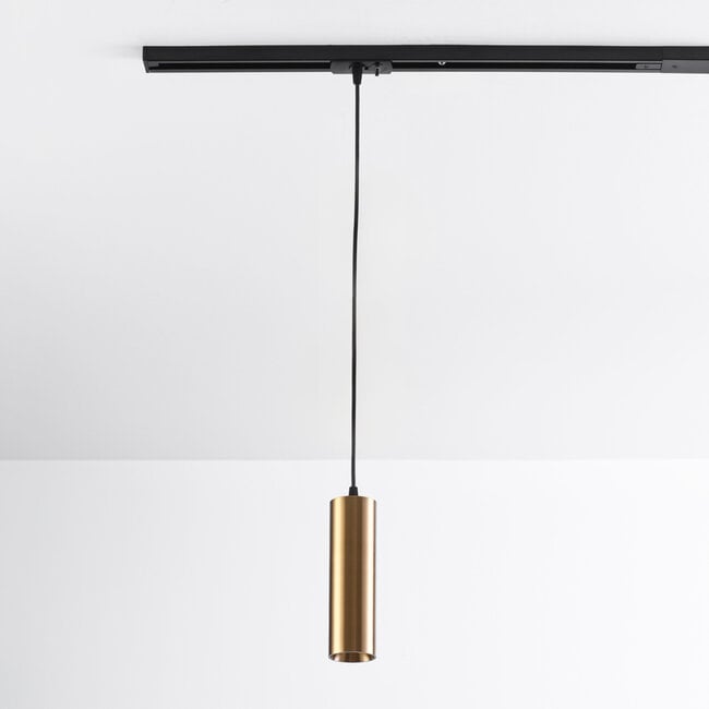 1-phase rail tube pendant lamp Simon - Gold