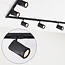 Modern 3-metre single-phase track lighting system with Lola spotlights - Black