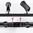 Modern 3-metre single-phase track lighting system with Lola spotlights - Black