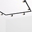 1-phase track system set of 1.5 metres with Fem spotlights, black