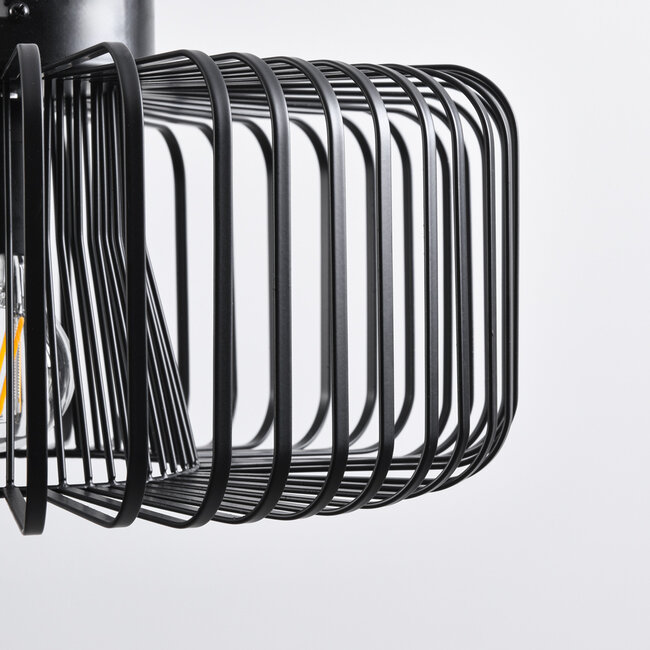 -light ceiling lamp Metallo - black