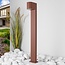Smart standing outdoor lamp, rust brown, 70 cm, including 4.9W WiFi LED bulb - Simone