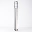 Smart standing stainless steel outdoor lamp 80 cm incl. 10W WiFi LED bulb - Silvio
