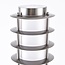 Smart standing stainless steel outdoor lamp 80 cm incl. 10W WiFi LED bulb - Silvio