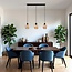 3-light pendant lamp with Amber glass - Vegas