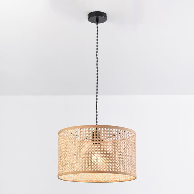 1-light rattan pendant lamp - Mimbre