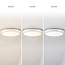 Ceiling light white Ø25.5 cm with emergency unit and CCT switch 3000/4000/6000K