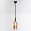 1-light pendant light Verona - smooth amber glass