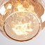 1-light pendant lamp Verona amber - teardrop bulging glass