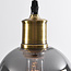 -light pendant lamp Verona smoked glass - elongated smooth glass