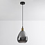 1-light pendant light Verona - teardrop smoked glass with mirror effect