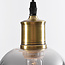 -light pendant lamp Verona - smoked glass Mirror effect - elongated glass