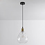 1-light pendant lamp Verona transparent - teardrop glass bulge