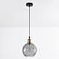 1-light pendant lamp Liya in smoked glass, variant 2