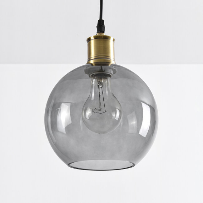 1-light pendant lamp Liya - smoked glass variant 2